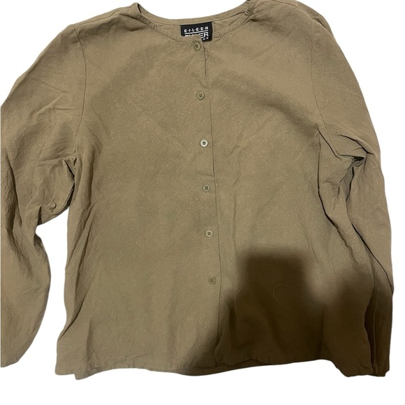 Eileen Fisher 100% Silk Button Up - Picture 1 of 4